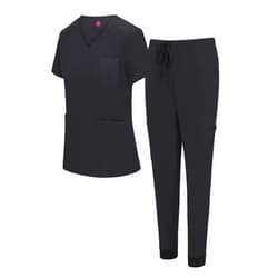 Natural Uniforms Womens 10 Pocket Cool Stretch Jogger Scrub Set