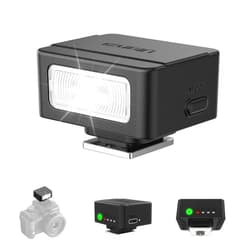 ULANZI SL01 Mini Flash Speedlite, GN8 6500K Camera Flash Light Compatible with Sony Canon Fuji Nikon Panasonic Pentax Olympus Leica Camers Flash, 4 Power Levels Mini Camera Flash NOT for Sony ZV-1F
