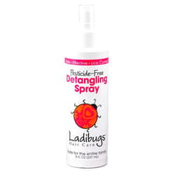 LADIBUGS Detangler Spray 8oz | Best Kids Hair Detangling | Leave-in Conditioner & Head Lice Deterrent | Natural, Sulfate-free, Made in The USA