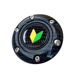Generic JDM Steering Wheel Center Cap Aluminum Carbon Fiber Horn Button 6 Hole