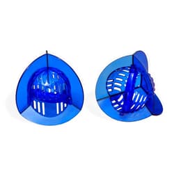 AquaLogix High Resistance Aquatic Bell Set - Blue | Aquatic Dumbbells | Quick Start Guide | Water Weights | Strength & Muscle Building | Durable Polycarbonate | Pair (HRPCBELL)