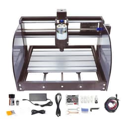 RATTMMOTOR CNC-3018-PRO MAX CNC Router Machine Kit DIY Mini CNC Wood Router Machine 3 Axis GRBL Control Engraver Milling Cutting Machine Working Area 300x180x45mm for Plastic/Wood/Acrylic/PVC/PCB