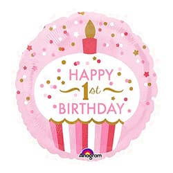 Amscan Burton & Burton Happy Birthday First Foil/Mylar Balloon