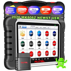 Autel Obd2 Scanner Diagnostic Tool MaxiCOM MK808Z: 2026 Bidirectional Scan Tool, 28+ Service, Active Tests Scanner for Car, All System OBD2 Diagnostics Car Scanner for DIY, Mechanic and Small Shops