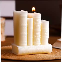 Nuanchu Book Frame Candle Book Lovers Gifts Lavender Soy Reading Candles for Reading Gifts Readers Bookworms Women Librarians Presents Birthday Home Decor(White)