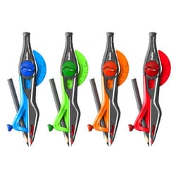 Maped - Plastic Locking Compass with Universal Holder - Precision Drawing - Enhanced Safety - Durable Design - Bulk Pack of 50 - Draws up to 12 Inch Diameter Circle