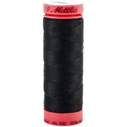 Mettler Metrosene 100% Core Spun Polyester Thread, 165 yd, Black