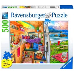Ravensburger Rig Views - 500 Piece Large Format Jigsaw Puzzle | Unique Design with Softclick Technology | Ideal for Adults and Kids | Durable Pieces | Eco-Friendly Materials