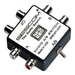 Sescom SES-AUDIO-AB RCA Stereo Audio MP3 FLAC WMA A/B Switch