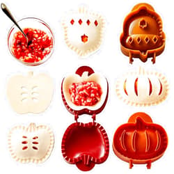 Vethwal 3 Pack Dough Presser Pocket Pie Molds, Party Potluck Hand Pie Molds, Hand Pie Molds, Apple, Pumpkin And Acorn Shapes