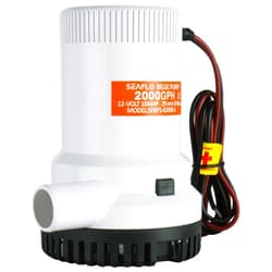 SEAFLO 01 Series 2000GPH Bilge Pump – 12V Marine Submersible Pump with Anti-Airlock Protection, 4-Year Warranty | High-Performance Pump for Boats and Marine Applications