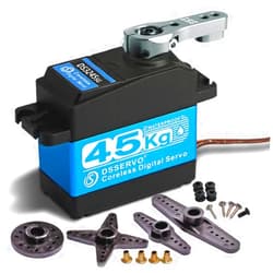 ZOSKAY 45kg high Torque Coreless Motor servo Metal Gear Digital and Stainless Steel Gear servo Motor servo for 1/8 1/10 1/12 RC Cars DIY (180 Degree)