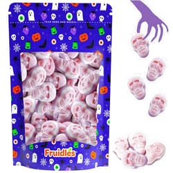 Fruidles Gummy Skulls Halloween Candy, Trick-Or-Treat Party Bag Fillers, Party Favor (Half-Pound