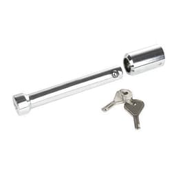 Reese 7070700 Class V DogBone Style Receiver Trailer Hitch Lock, Fits 2-1/2 Inch Square Receiver, 5/8 Inch Pin Diameter, Professional, Chrome