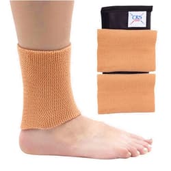 CRS Cross Ankle Gel Sleeves. One Pair of Premium Padded Skate Socks to Cushion and Protect Ankle, Foot and Leg for Figure Skating, Ice Hockey, Roller, Inline Skates. Riding or Ski Boots.