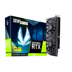 ZOTAC Gaming GeForce RTX™ 3060 12GB GDDR6 192-bit 15 Gbps PCIE 4.0 Compact Gaming Graphics Card, Active Fan Control, Freeze Fan Stop, ZT-A30600P-10M
