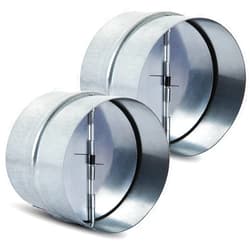 MIVIDE 2Pack 4 inch Backdraft Damper Duct, One Way Airflow Ducting Insert for Ducting in Range Hoods, Bathrooms Fans and kitchen Fan