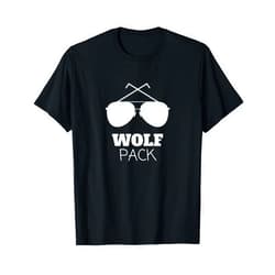 DTPDesign Groomsmen Gifts Bachelor Team Wolf Pack Funny Grooms Shirts T-Shirt