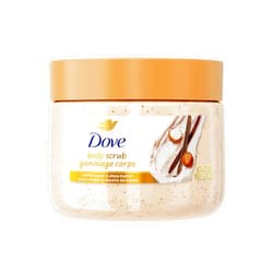 Dove Vanilla Sugar & Shea Butter Body Scrub Exfoliates and Deeply Nourishes for Smooth, Radiant Skin 15 oz