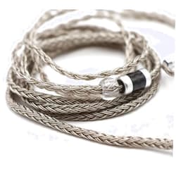 Linsoul Tripowin Zonie IEM Cable, 16 Core Silver Plated Earphone Upgraded Cords, 1.25m SPC in Ear Monitor Cable for 7HZ Timeless AE TINHIFI T2 PRO T3 T4(MMCX, 2.5mm) (Grey)