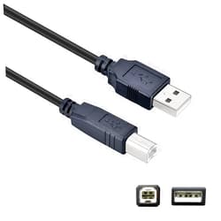 Eaasok USB Printer Cable USB 2.0 Type A Male to B Male Scanner Cord High Speed for Brother, HP, Canon, Lexmark, Epson, Dell, Xerox, Samsung etc (10FT)