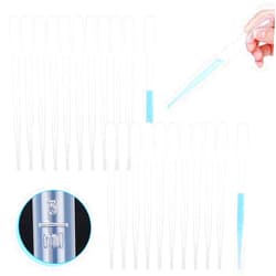 Ovsor 50PCS Plastic Disposable Transfer Pipettes, 3ml Calibrated Pipette Dropper for Science Laboratory