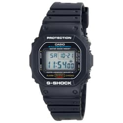 G-Shock Casio Men's G-Shock Quartz Watch with Resin Strap, Black, 20 (Model: DW5600E-1V)
