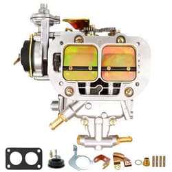 Condgreemee 2 Barrel Carburetor for Weber 38/38 Carburetor Carb 38x38 for Fiat Renault Ford VW Dodge Toyota Daewoo Mitsubishi Performance 428 electric choke, Replace 19830.202 DGES 390