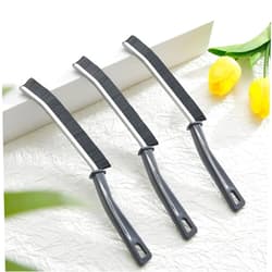 JJLFresheners 3 Pcs Black Crevice Cleaning Brush, Multifunctional Gap Cleaning Brush Tool, Bathroom Gap Brush, Grout Cleaner Brush Hard Bristle Crevice Cleaning Brush, Fruit and Vegetable Tools, Cleaning Brushes
