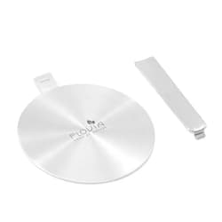 FLOVIA COOK BY NATURE 9.45inch Stainless Steel Induction Adapter Plate Heat Diffuser for Induction Electric Gas Glass Cooktop