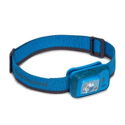 BLACK DIAMOND Cosmo 350-R Rechargeable LED Headlamp, Waterproof and Dimmable Headlamp for Camping, Hiking, Running, with Red Light Headlamp Mode, Azul