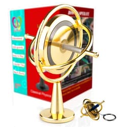 DjuiinoStar Heavy Duty Gyroscope (Solid Metal Rotor): Sturdy and Stable (Provides Good Gaming Experience)! High-End Office Toy, Addictive Science Gear DG-5PRO-04