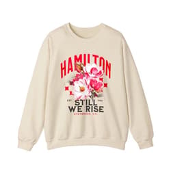 GENERIC Lewis Hamilton Floral Unisex Crewneck Sweatshirt – F1 Racing Apparel | Still We Rise | Stylish and Comfortable Sweatshirt