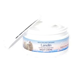 Alpine Silk Organic Lanolin Ultra Replenishing Night Cream 100 Grams (1 pot)