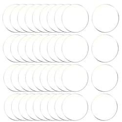 Tongcloud 50pcs 2 Inch Round Clear Acrylic Plexiglass Sheet Disc Circle Plastic Sheet Plastic Sheet Transparent Board Panel for Glass DIY Project Picture Frame Paintings Art (2'', Transparent, 50)