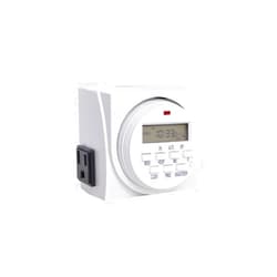 Hydrolux 7-Day Weekly Digital Dual Heavy Duty Electrical Outlet Plug Programmable Lighting Timer