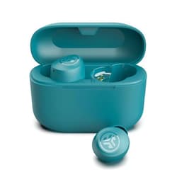 JLab Go Air Pop+ True Wireless Earbuds, in Ear Headphones, Bluetooth Earphones, 35H Playtime Ear Buds, Bluetooth Earbuds with Microphone, USB-C Charging Case, Dual Connect, EQ3 Sound, Teal