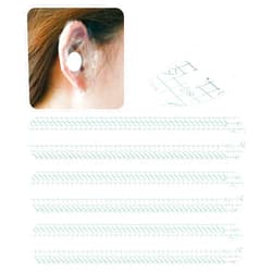 OXDFK 120 PCS Disposable Waterproof Ear Patches for Shower, Soft Cotton Baby Waterproof Ear Stickers Ear Covers, with Waterproof Cotton Ear Plugs for Swimming Shower Surfing and Other Water Sports