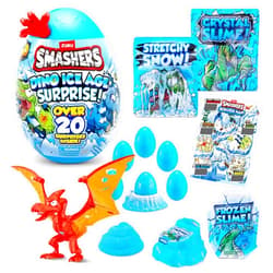 ZURU SMASHERS Smashers Dino Ice Age Pterodactyl Series 3 by ZURU Surprise Egg with Over 20 Surprises! - Slime, Dinosaur Toy, Collectibles, Toys for Boys and Kids (Pterodactyl)