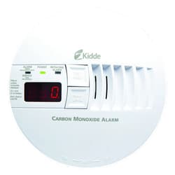 Kidde Hardwired Carbon Monoxide Detector with 9-Volt Battery Backup, Digital LED Display 5.75 diameter x 1.8 depth