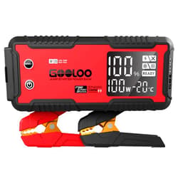 GOOLOO GT4000 Car Jump Starter 4000A 100W Fast-Charging 12V SuperSafe Portable Battery Booster Pack with -40℉ Pre-Heating Tech, Auto Jump Box Jumper Cables for 10L Diesel and 12L Gas Engine