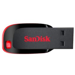 SanDisk 16GB Cruzer Blade USB 2.0 Flash Drive - ‎SDCZ50-016G-B35, Black
