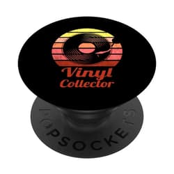 Never Forget Music LP turntable Nostalgia Retro Vinyl Collector Record Vintage Oldschool Player PopSockets Swappable PopGrip