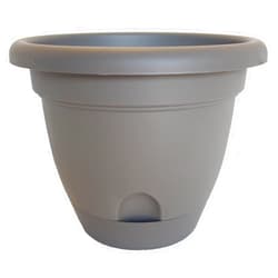 Bloem Living LP0860 Lucca Self-Watering Planter, 8-Inch, Peppercorn