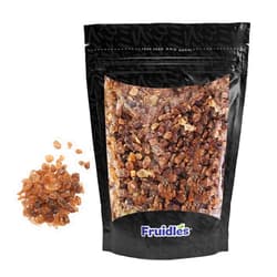 Fruidles Natural Amber Rock Sugar For Tea and Coffee, Pure Cane Sugar Crystals, Dissolves Quickly, Resealable Bag (Half-Pound)