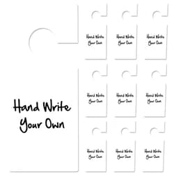 SmartSign (Pack of 10) Blank Write-On Door Knob Hanger Tags - 4