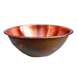 Handmade Green Patina Exterior Polished Interior Satin Brushed Copper Foot Tub Basin Wash Soak Spa Beauty Salon Massage Pedicure Bowl