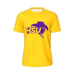 Cokyis Hardin-Simmons University Logo Men's Crew Neck T-Shirt, Dry Moisture Wicking, Breathable Mesh Short Sleeve