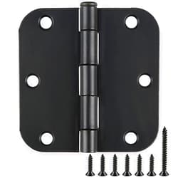 TDCHINGES 18 Pack Door Hinges 3.5 Inch Matte Black