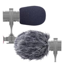 SUNMON Furry Windscreen Muff, Mic Pop Filter/Foam Wind Cover fits Rode VideoMicro Videomic Me-L Shotgun Microphone (2 PACK)
